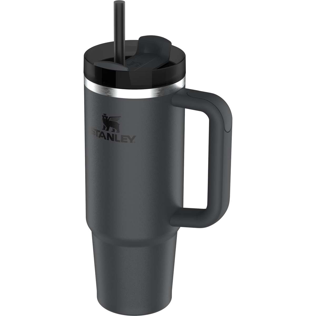 Stanley Quencher H2.0 FlowState Handled Tumbler Θερμός Ανοξείδωτο BPA Free 890ml Black